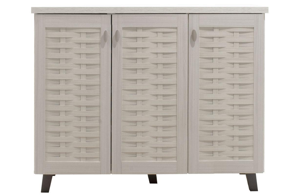 Dulap pantofi Mantam 16 perechi, 115x40x92 cm - Gri
