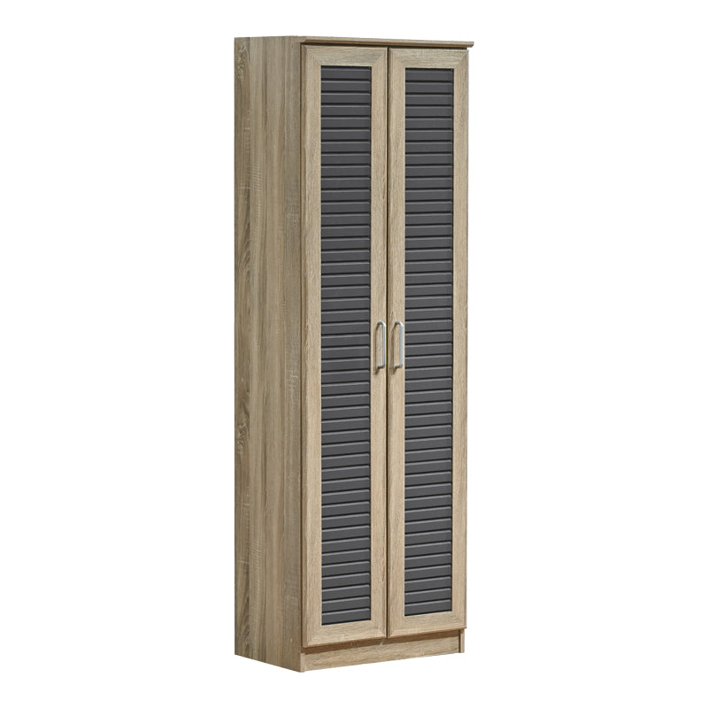 Pantofar Sante, sonoma - maro - nuc - alb - antracit, 60x37x183 cm - Stejar