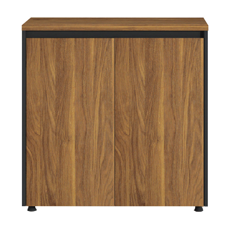Dulapuri de birou joase cu rafturi Oscar, Lemn, Nuc, 200x40x80 cm