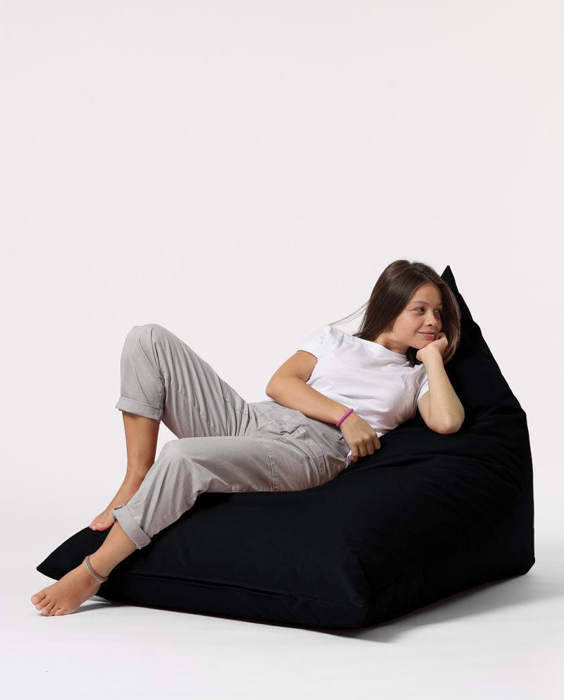 Fotoliu Bean Bag XL, Garden Bean Bag Borini, 145x90x35 cm - Negru