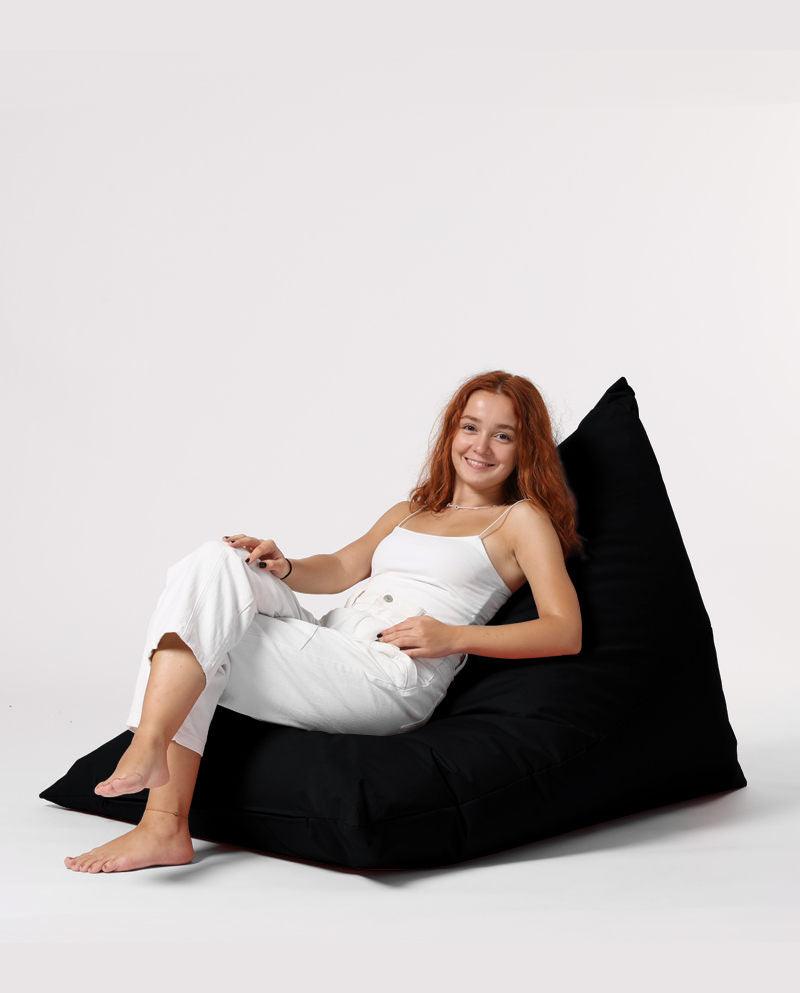 Fotoliu Bean Bag XL, Garden Bean Bag Borini, 145x90x35 cm - Negru