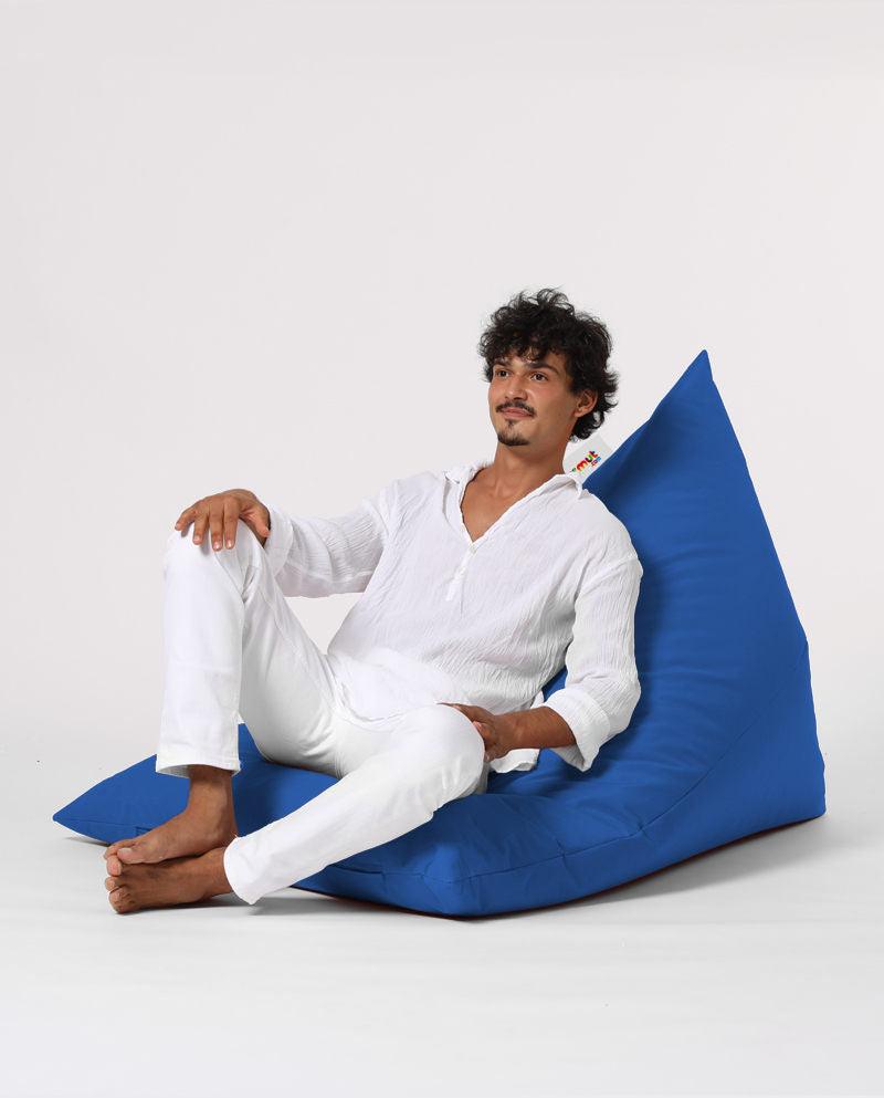 Fotoliu Bean Bag XL, Garden Bean Bag Borini, 145x90x35 cm - Albastru