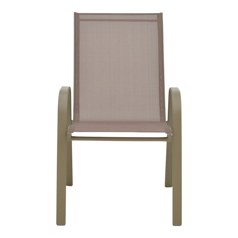Scaun de gradina Calan, textilena si metal, 54x74x91 cm - Sampanie