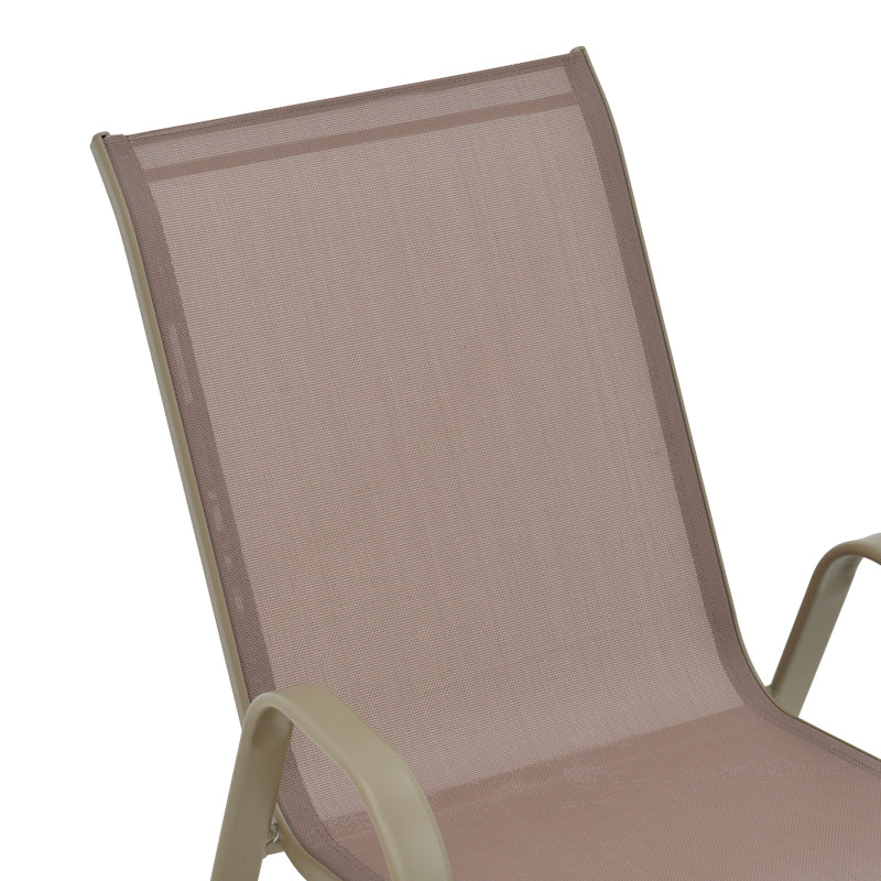 Scaun de gradina Calan, textilena si metal, 54x74x91 cm - Sampanie