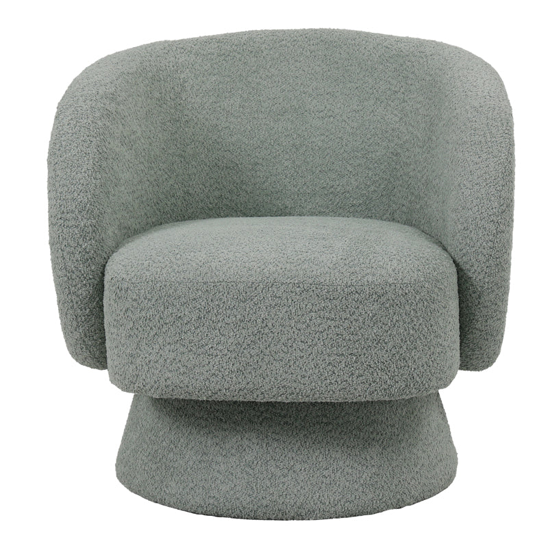 Fotoliu cu brate pivotant din verde, deschis, 78x81x77 cm