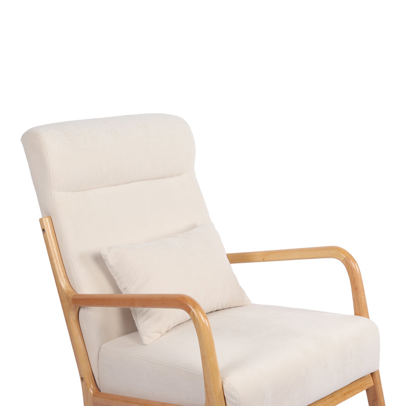 Fotoliu balansoar Edeldy, Tesatura, 102x66x99 cm - Crem