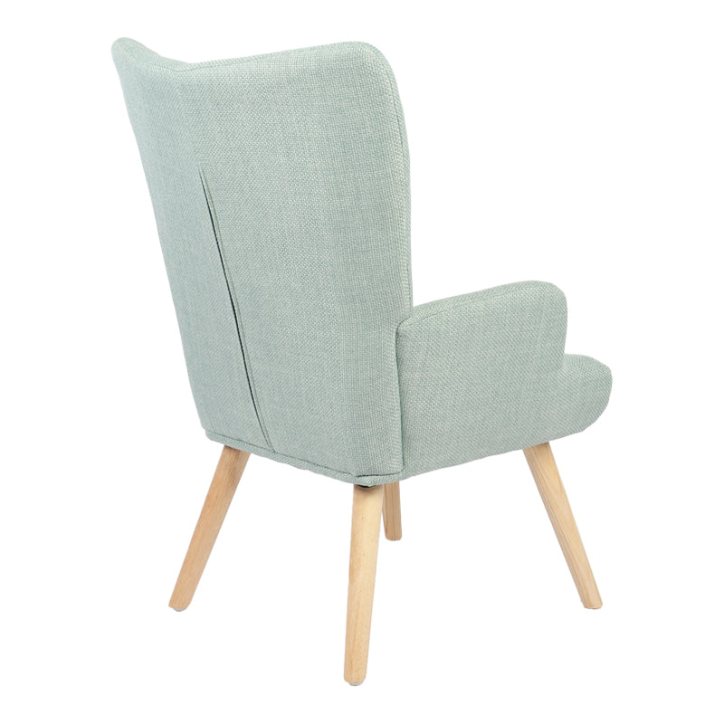 Fotoliu Gerlina, Picioare lemn natural, Diverse culori, 71x64x94 cm - Verde