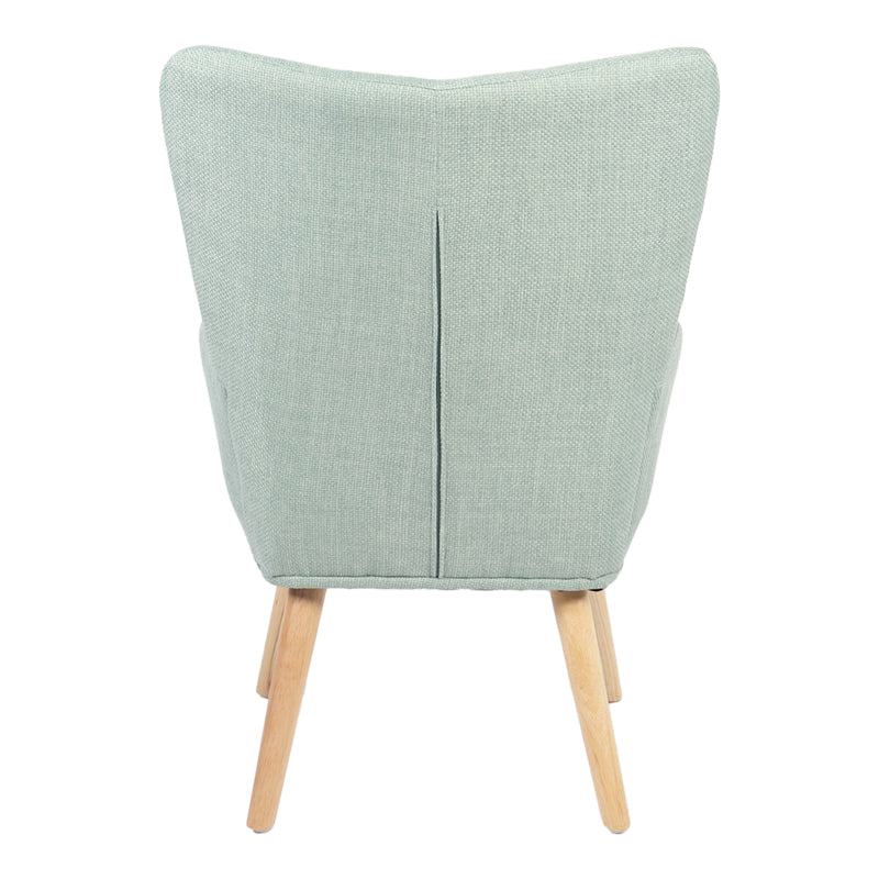 Fotoliu Gerlina, Picioare lemn natural, Diverse culori, 71x64x94 cm - Verde