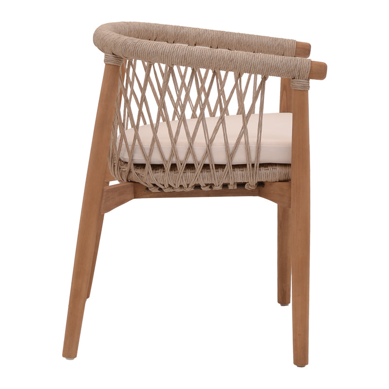 Fotoliu de gradina Abby Boho, Natural, 60x58x78 cm
