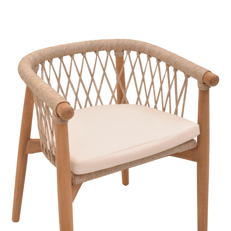 Fotoliu de gradina Abby Boho, Natural, 60x58x78 cm