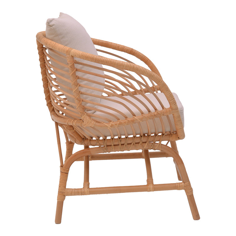 Fotoliu de gradina Caxen Boho, Natural, 72x63x75 cm