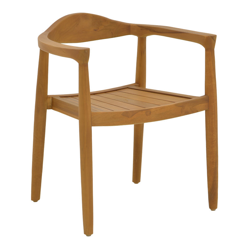 Fotoliu exterior Ganny, lemn de tec si franghie PE, 59x56x71 cm - Fotoliu exterior Ganny, lemn de tec si franghie PE, 59x56x71 cm