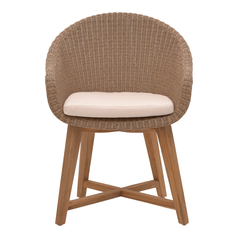 Fotoliu de gradina Solso Boho, Natural, 62x58x78 cm