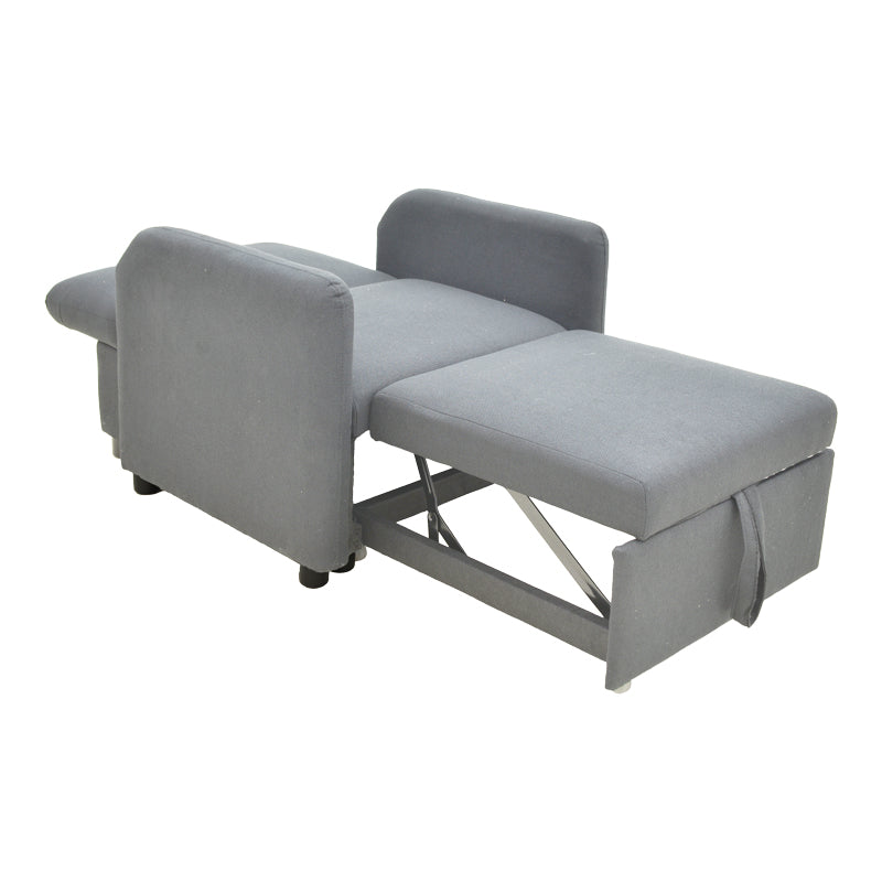 fotoliu-bed Flexa stofă, Gri - Negru, 85x92x84 cm - Gri