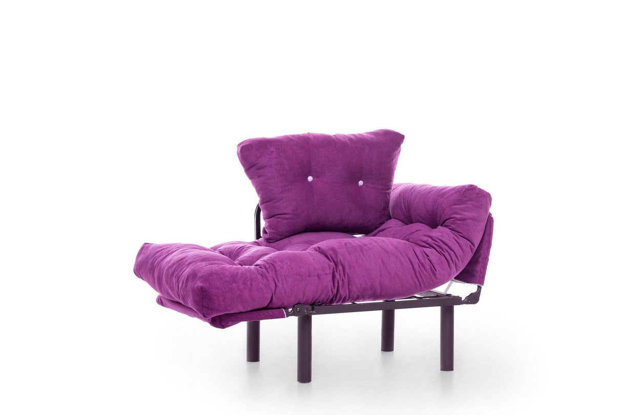 Fotoliu Extensibil Mocca, Violet, 95x70x85 cm