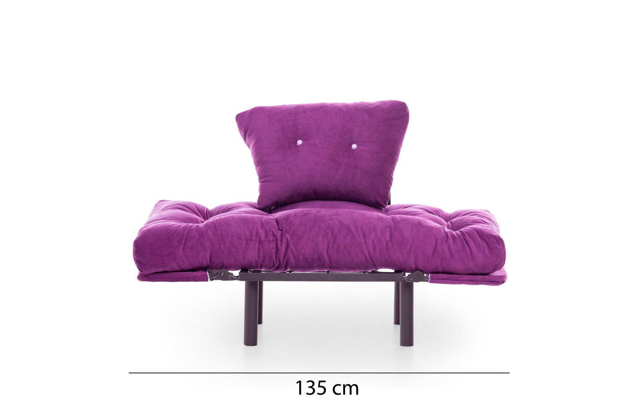 Fotoliu Extensibil Mocca, Violet, 95x70x85 cm