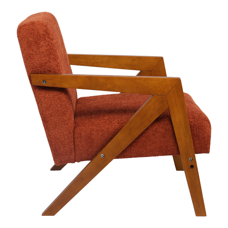Fotoliu Garifa, Tesatura, 79x75x75 cm - Teracota