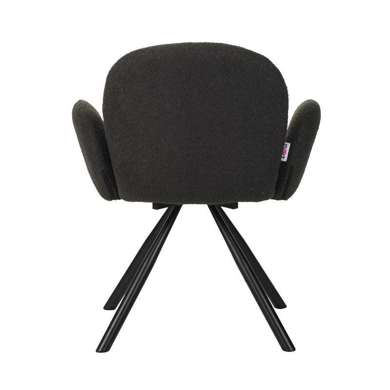 Fotoliu Garzele din teddy, Alb - Gri, 68x66x82 cm - Gri