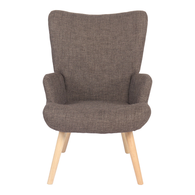 Fotoliu Gerlina, Picioare lemn natural, Diverse culori, 71x64x94 cm - Maro