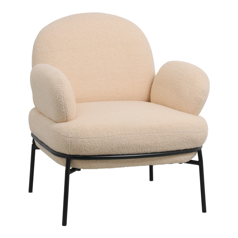 Fotoliu Jaycob boucle, 74x71x83 cm - Fotoliu Jaycob boucle, 74x71x83 cm