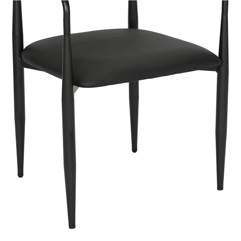 Fotoliu Kalone, 56x55x78 cm - Negru