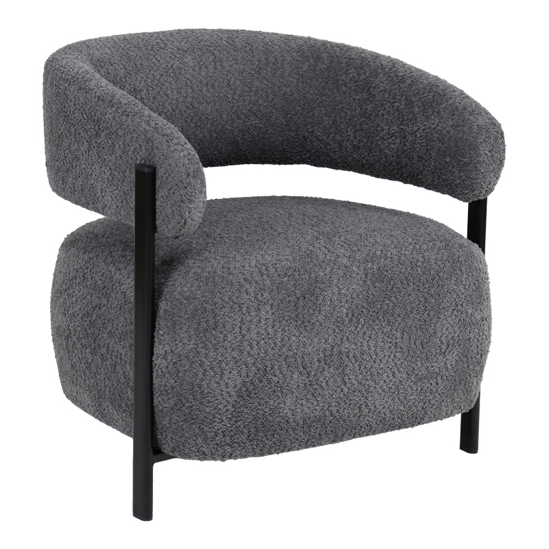 Fotoliu Melita, bouclé, Diverse culori, 69x65x69 cm - Gri | SKU: 255-000095 | Fotoliu Melita, bouclé, 69x65x69 cm, varianta Gri, produs pentru amenajarea locuinței, disponibil online în România la CasaMob