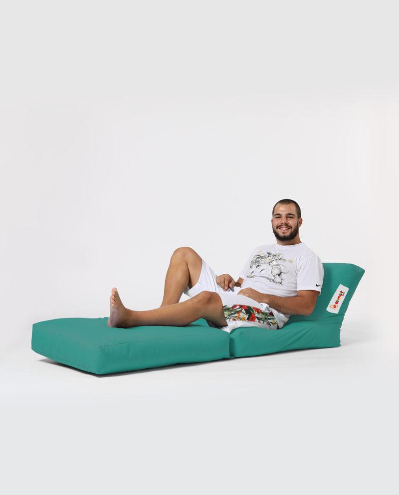Fotoliu Puf Extensibil, Garden Bean Bag Large, 55x40x40 cm - Turcoaz