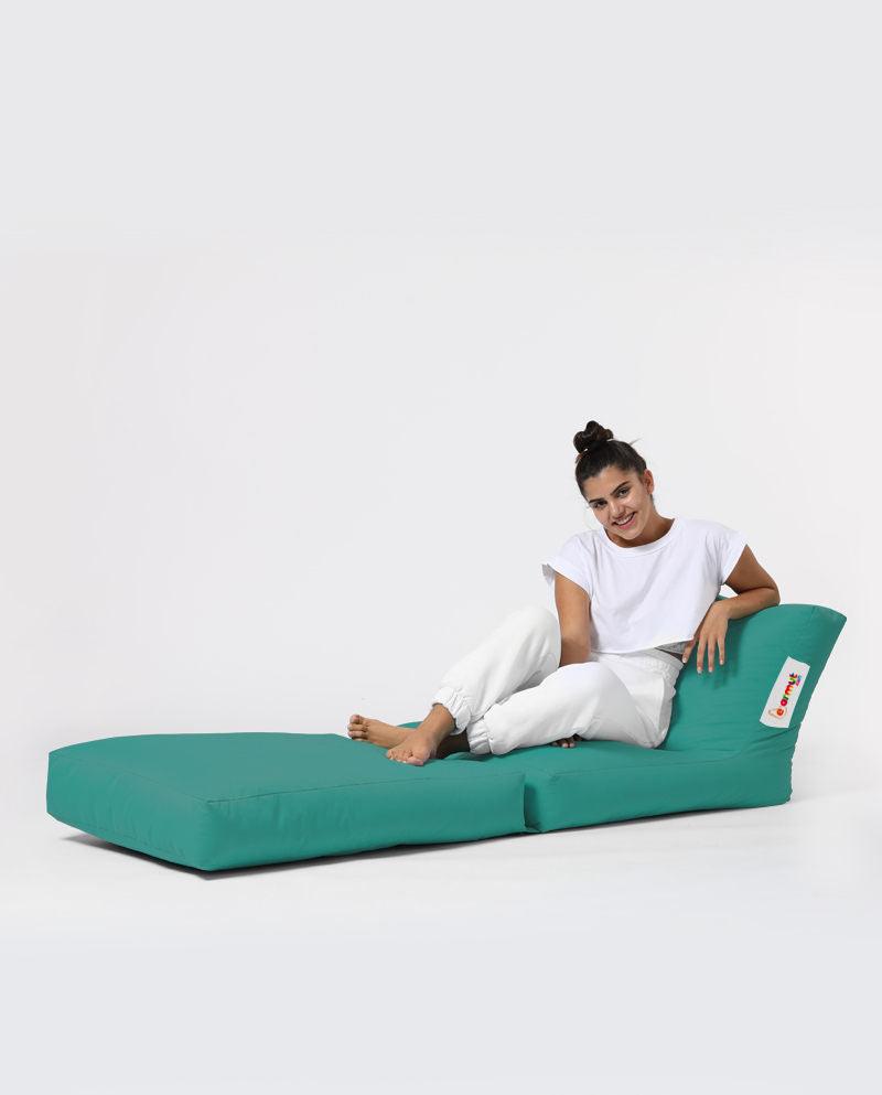 Fotoliu Puf Extensibil, Garden Bean Bag Large, 55x40x40 cm - Turcoaz