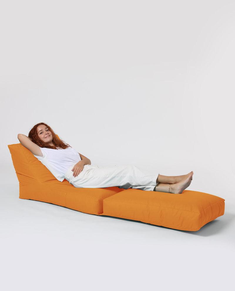 Fotoliu Puf Extensibil, Garden Bean Bag Large, 55x40x40 cm - portocale