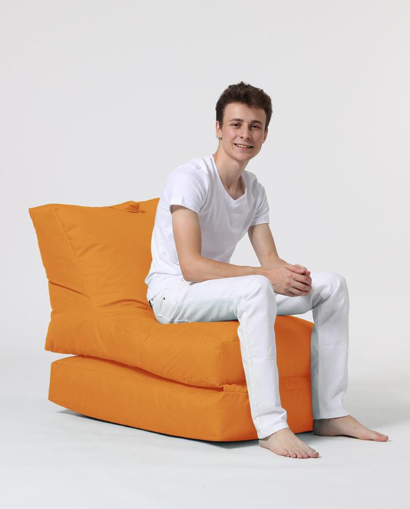 Fotoliu Puf Extensibil, Garden Bean Bag Large, 55x40x40 cm - portocale
