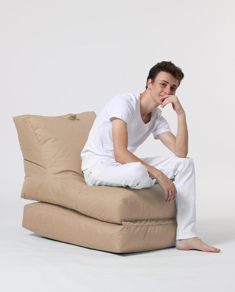 Fotoliu Puf Extensibil, Garden Bean Bag Large, 55x40x40 cm - Maro