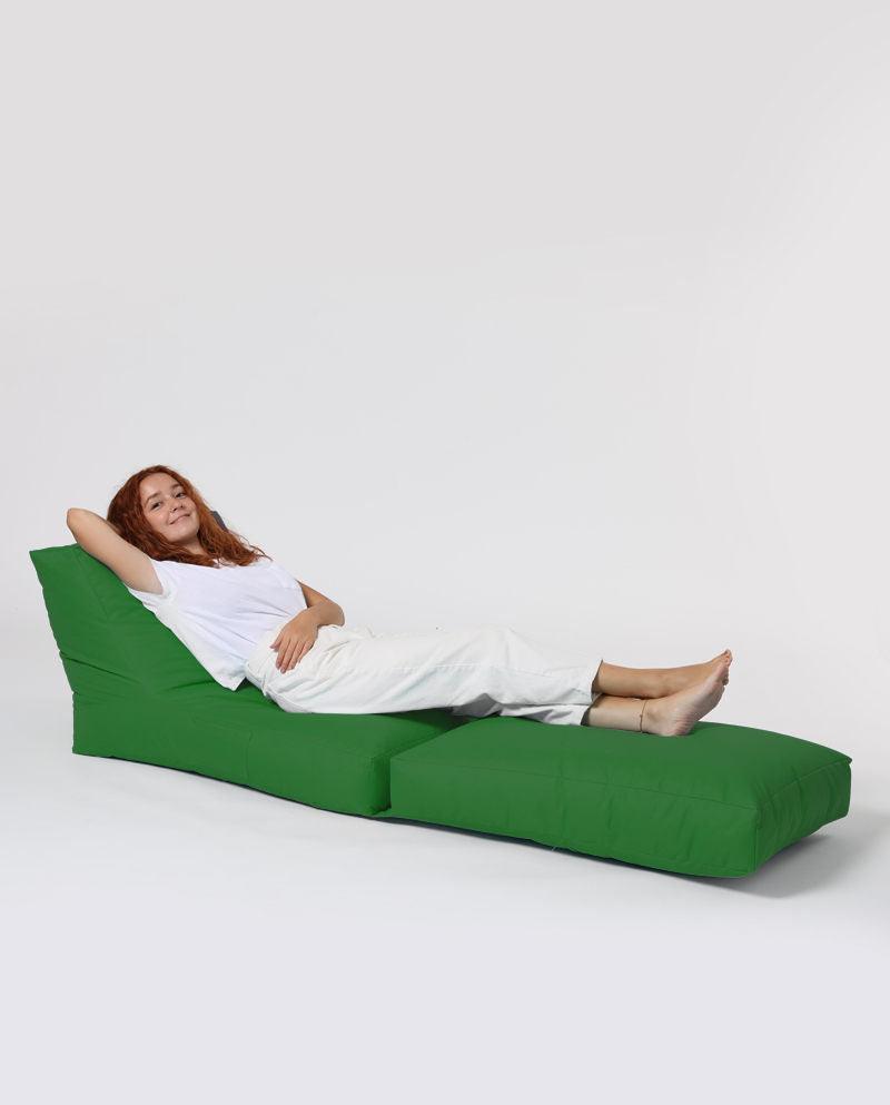 Fotoliu Puf Extensibil, Garden Bean Bag Large, 55x40x40 cm - Verde