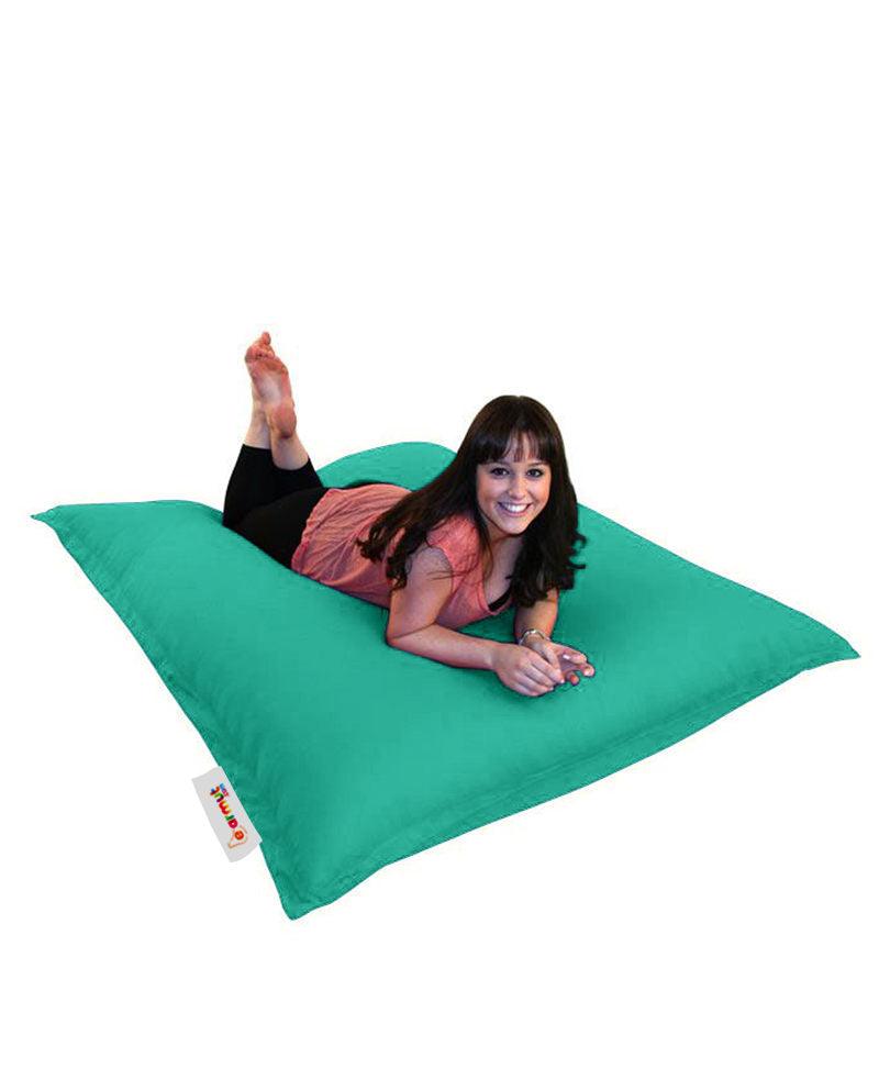 Fotoliu Puf Gradina, Bean Bag, Ferndale, Textil impermeabil, 100x100x20 cm - Turcoaz