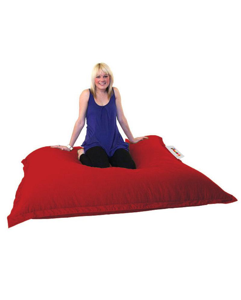 Fotoliu Puf Gradina, Bean Bag, Ferndale, Textil impermeabil, 100x100x20 cm - Roșu