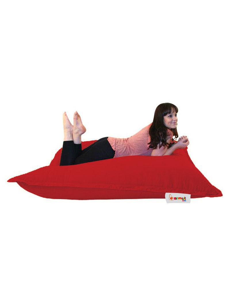 Fotoliu Puf Gradina, Bean Bag, Ferndale, Textil impermeabil, 100x100x20 cm - Roșu
