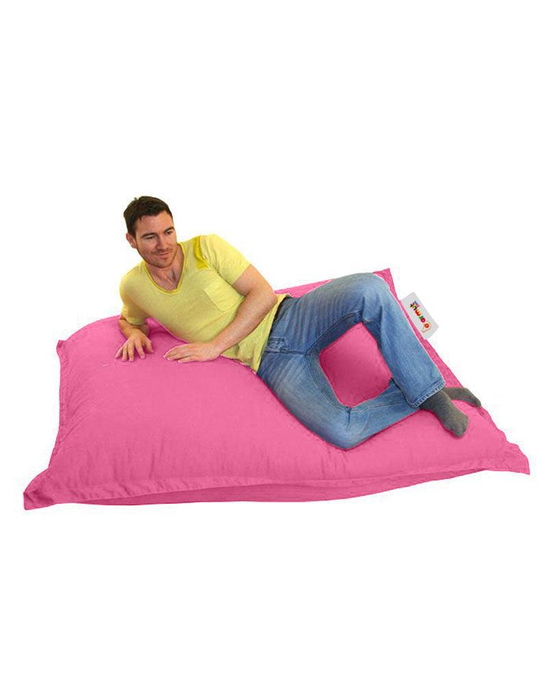 Fotoliu Puf Gradina, Bean Bag, Ferndale, Textil impermeabil, 100x100x20 cm - Roz