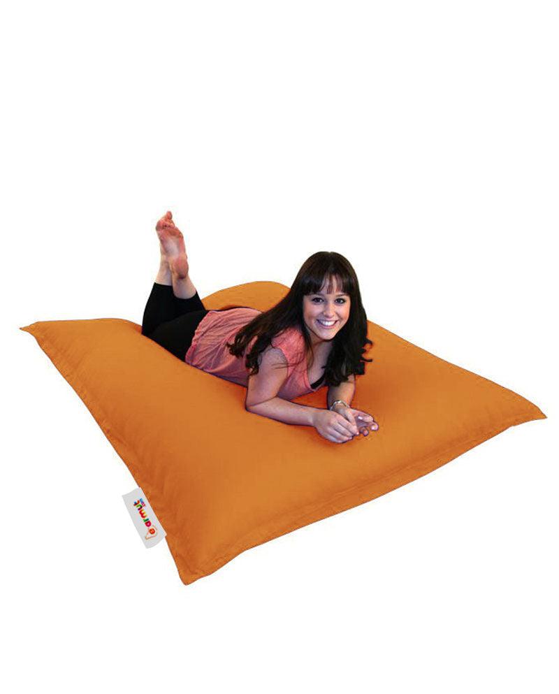 Fotoliu Puf Gradina, Bean Bag, Ferndale, Textil impermeabil, 100x100x20 cm - portocale