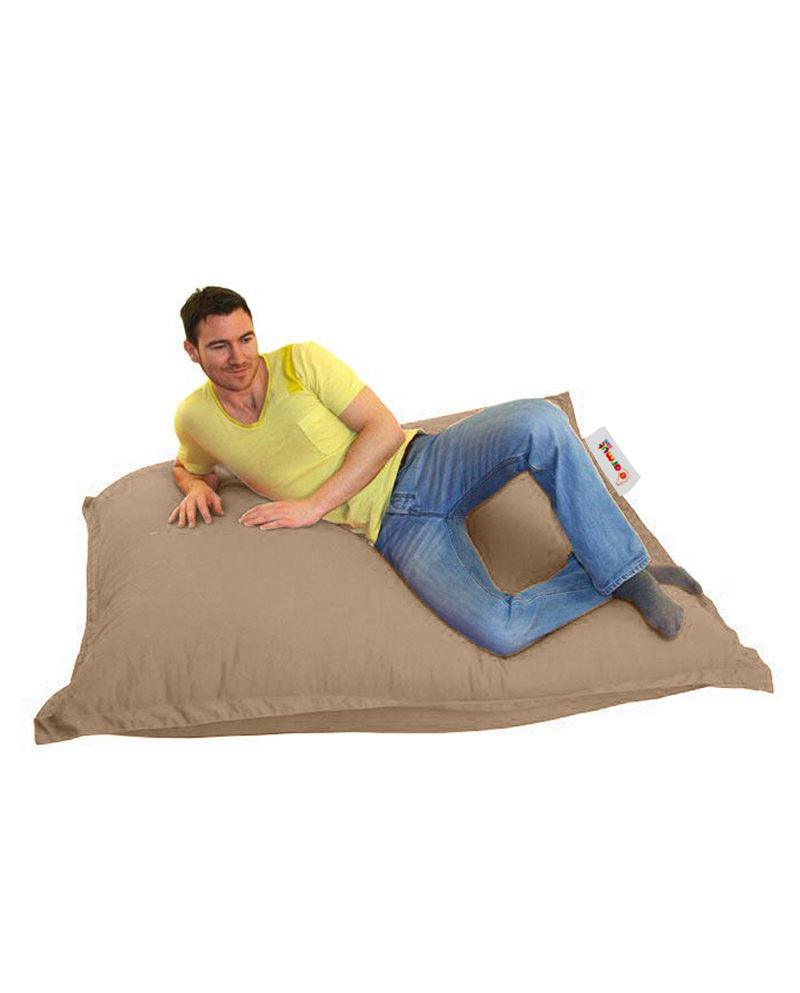 Fotoliu Puf Gradina, Bean Bag, Ferndale, Textil impermeabil, 100x100x20 cm - Maro