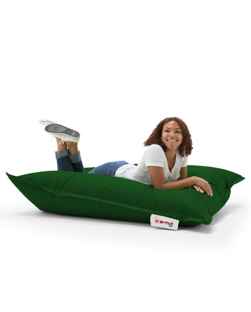 Fotoliu Puf Gradina, Bean Bag, Ferndale, Textil impermeabil, 100x100x20 cm - Verde
