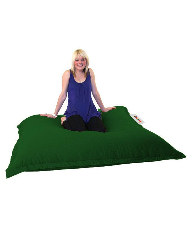 Fotoliu Puf Gradina, Bean Bag, Ferndale, Textil impermeabil, 100x100x20 cm - Verde