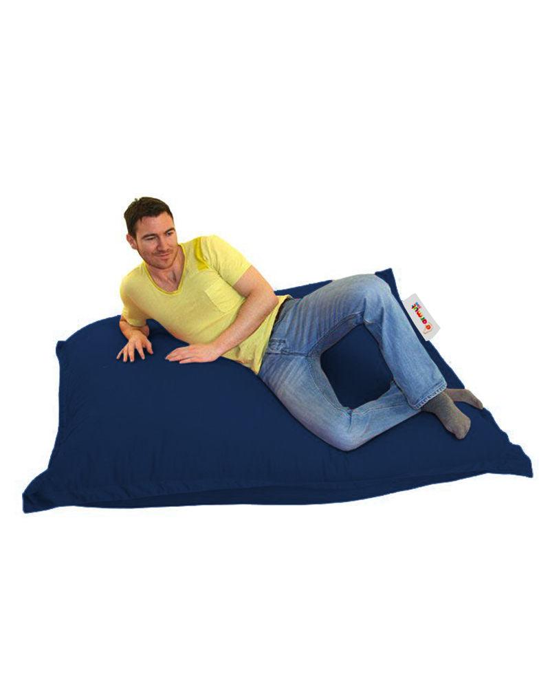 Fotoliu Puf Gradina, Bean Bag, Ferndale, Textil impermeabil, 100x100x20 cm - Albastru inchis