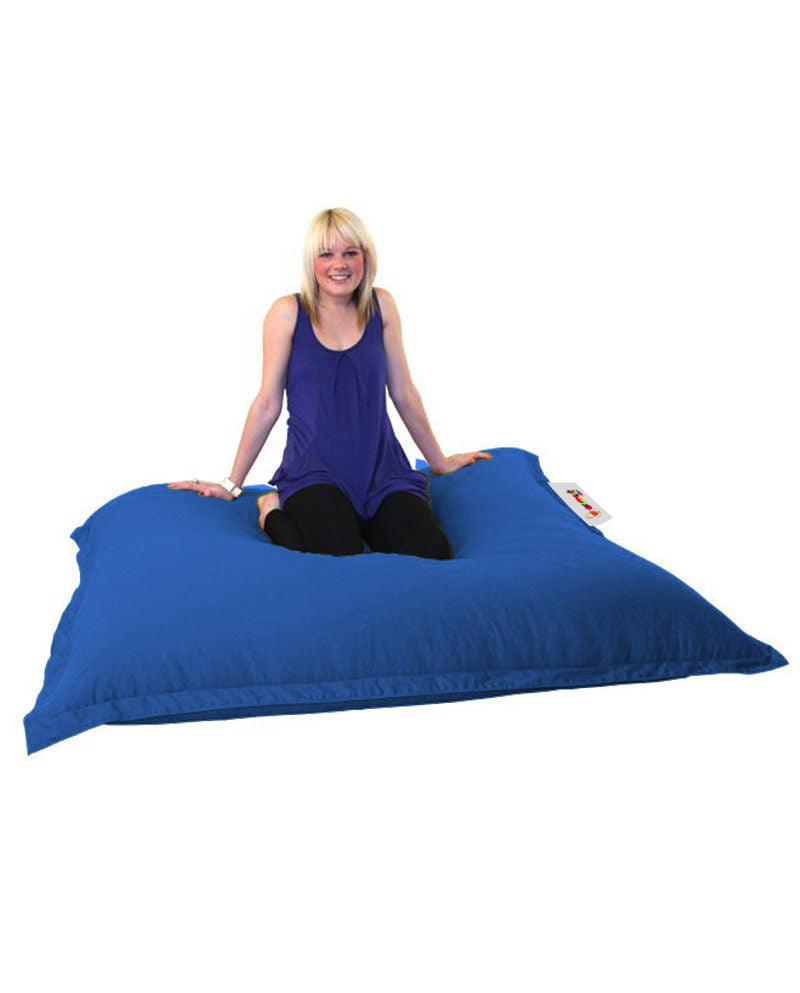 Fotoliu Puf Gradina, Bean Bag, Ferndale, Textil impermeabil, 100x100x20 cm - Albastru