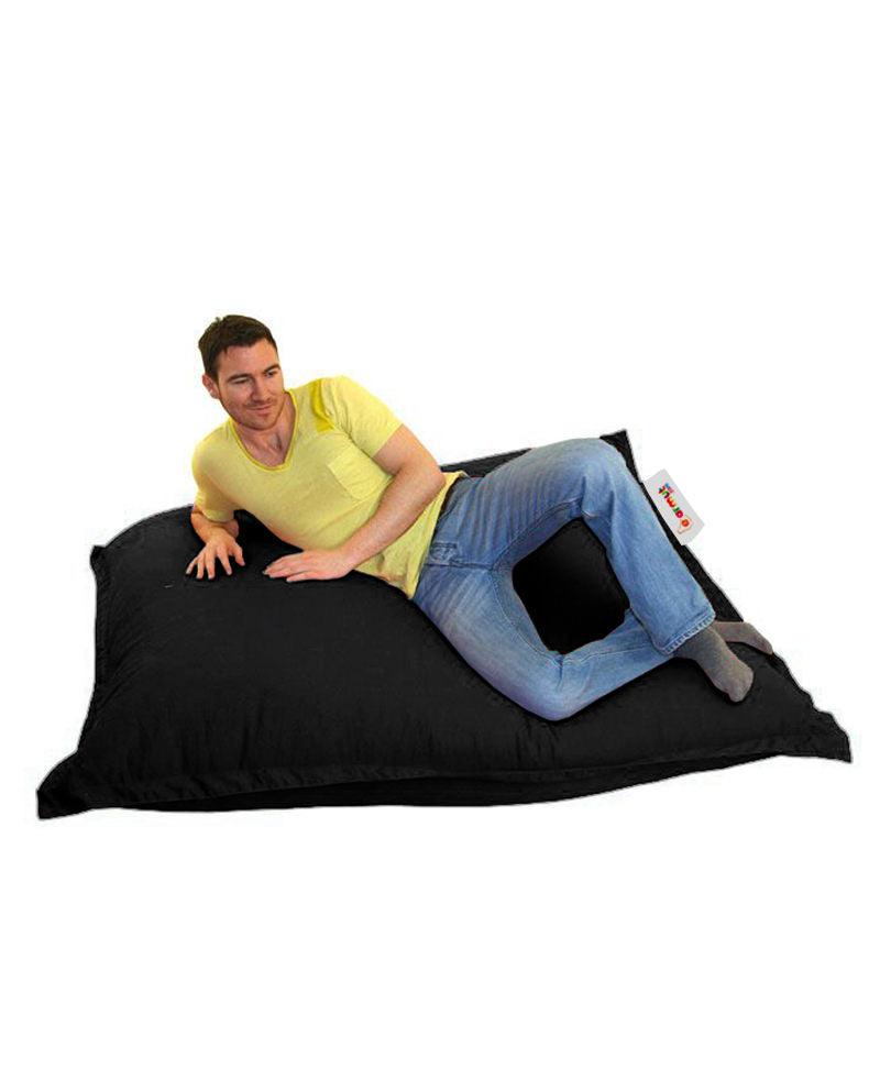 Fotoliu Puf Gradina, Bean Bag, Ferndale, Textil impermeabil, 100x100x20 cm - Negru