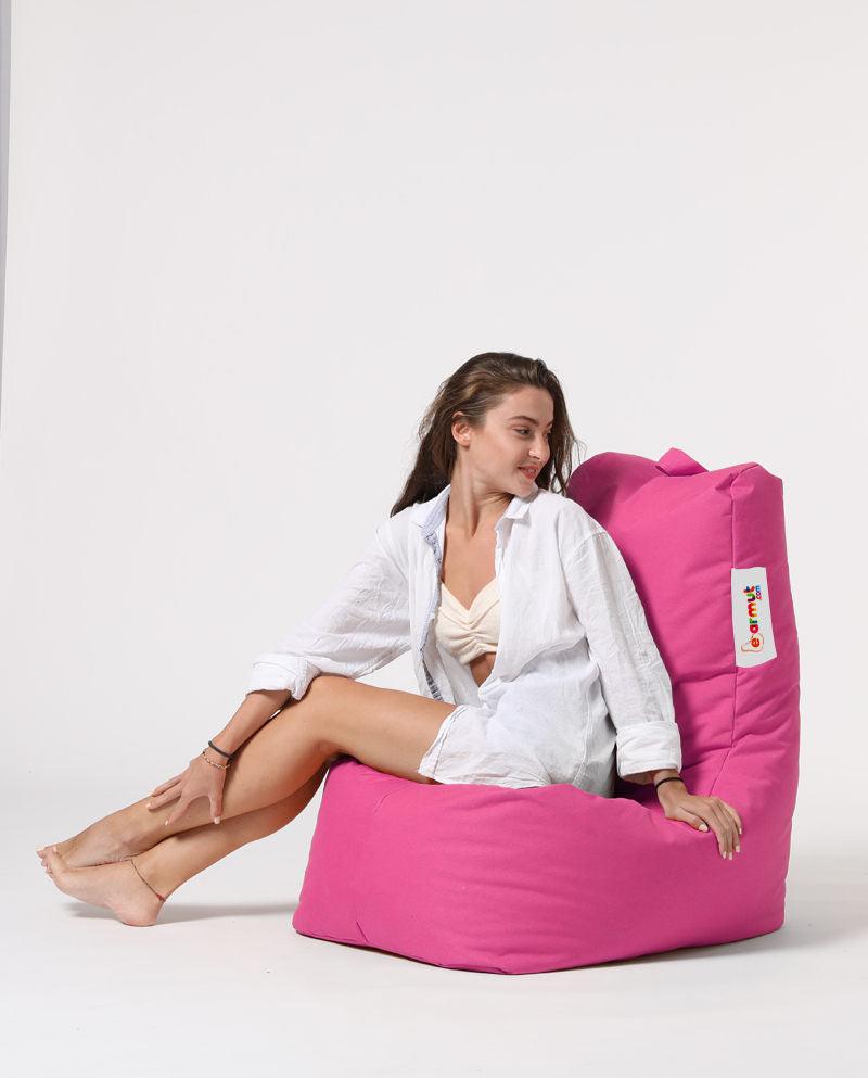 Fotoliu Puf tip Para Gradina, Garden Bean Bag Lounge, 60x90x35 cm - Roz