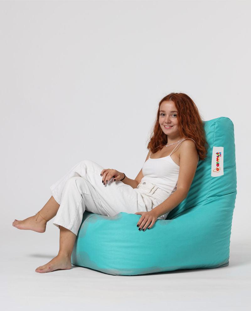Fotoliu Puf tip Para Gradina, Garden Bean Bag Lounge, 60x90x35 cm - Turcoaz