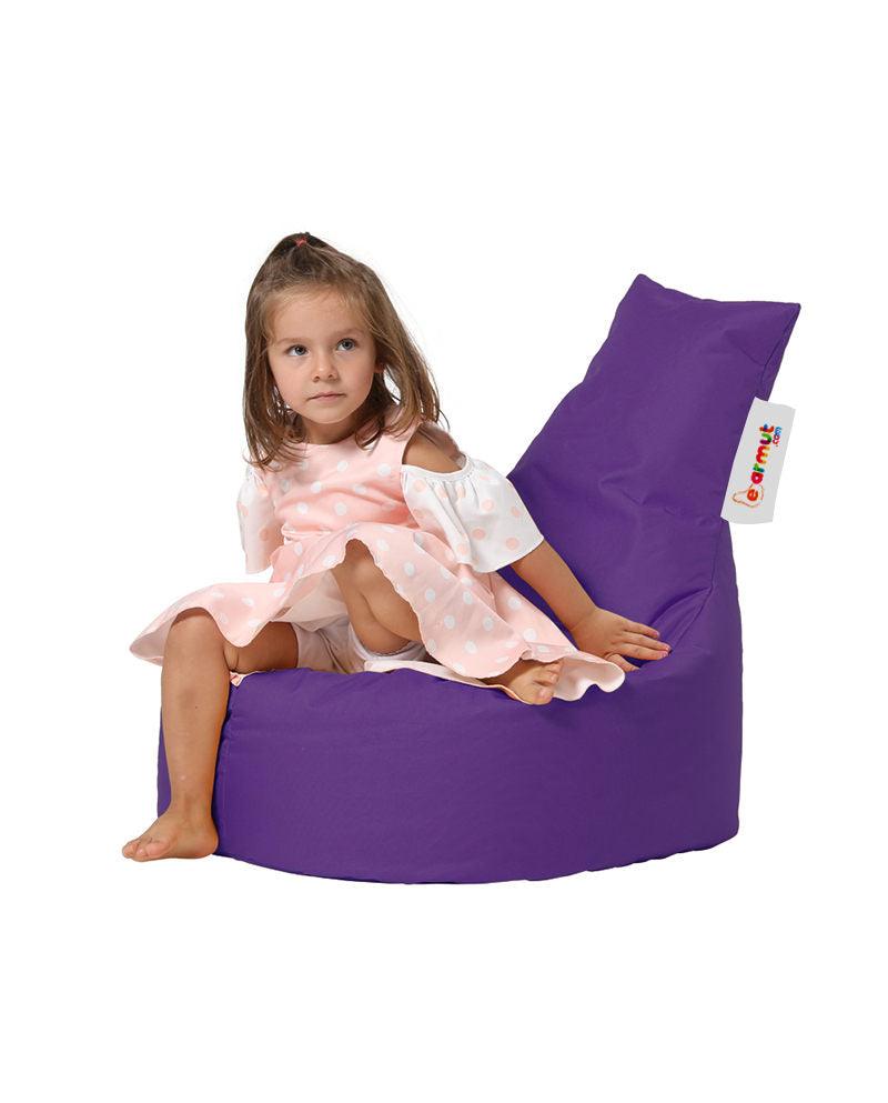 Fotoliu Puf tip Sac pentru Copii, Garden Bean Bag, 70x70x35 cm - Violet