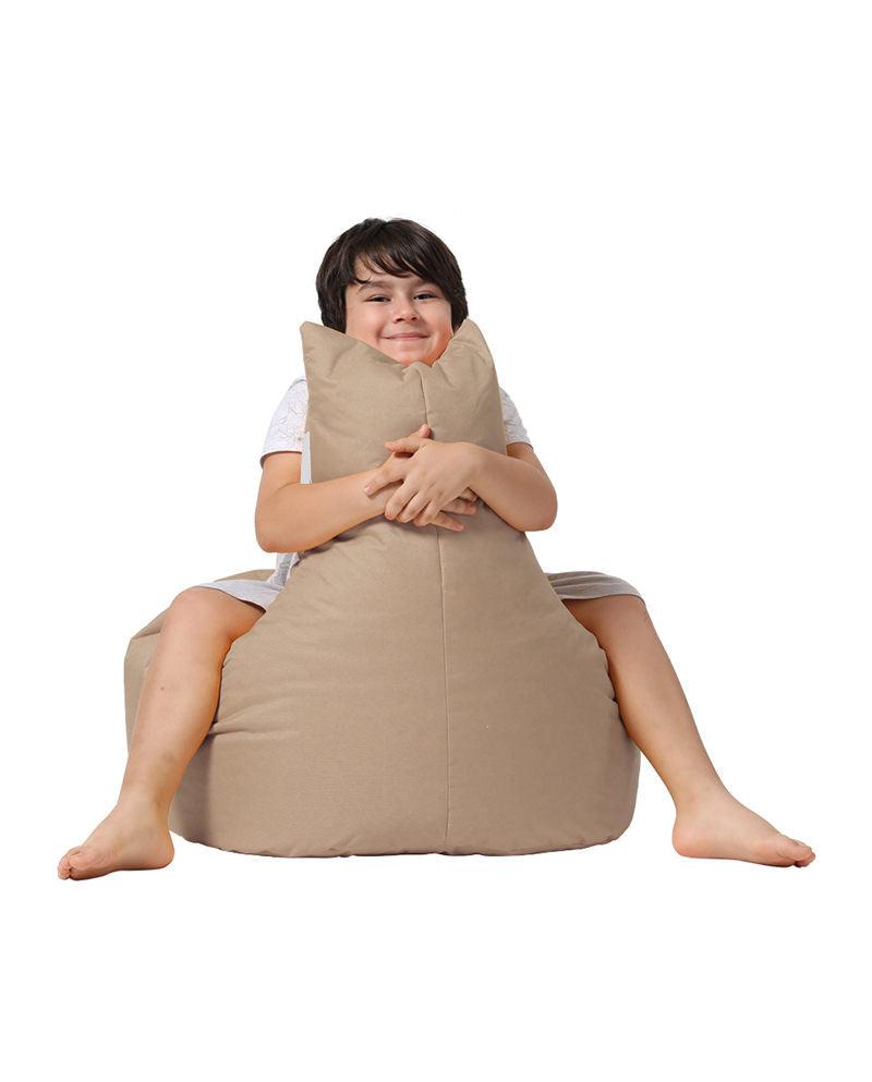 Fotoliu Puf tip Sac pentru Copii, Garden Bean Bag, 70x70x35 cm - Maro