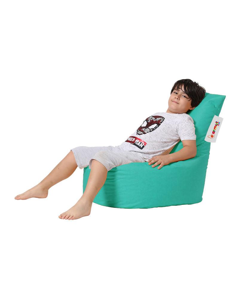 Fotoliu Puf tip Sac pentru Copii, Garden Bean Bag, 70x70x35 cm - Turcoaz