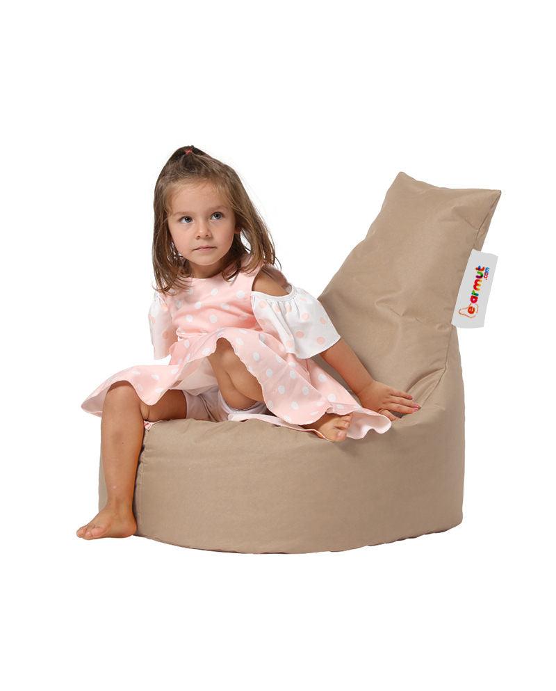 Fotoliu Puf tip Sac pentru Copii, Garden Bean Bag, 70x70x35 cm - Maro