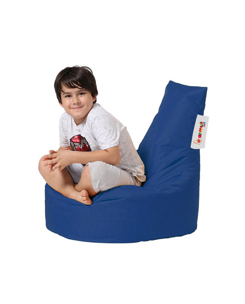 Fotoliu Puf tip Sac pentru Copii, Garden Bean Bag, 70x70x35 cm - Albastru